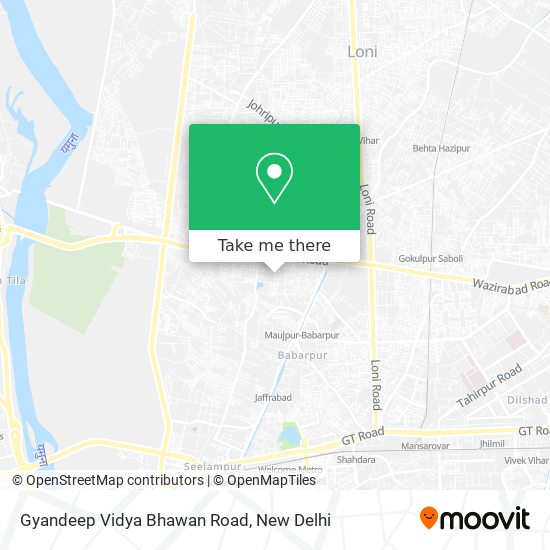 Gyandeep Vidya Bhawan Road map