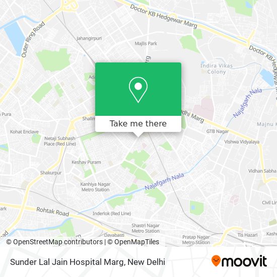 Sunder Lal Jain Hospital Marg map