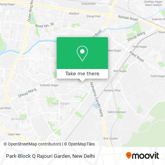 Park-Block Q Rajouri Garden map