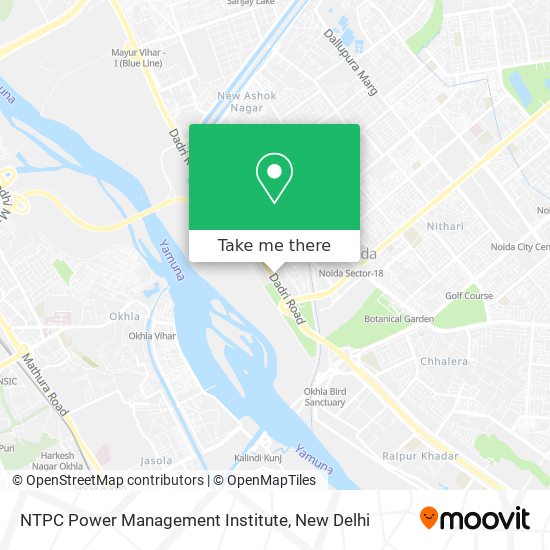 NTPC Power Management Institute map