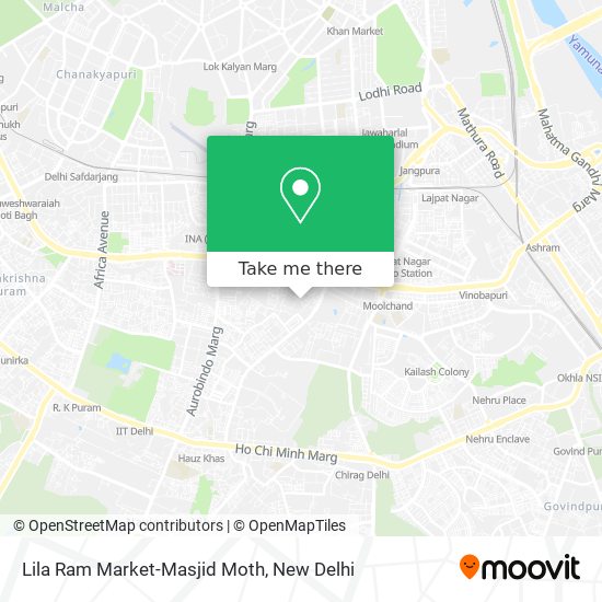 Lila Ram Market-Masjid Moth map