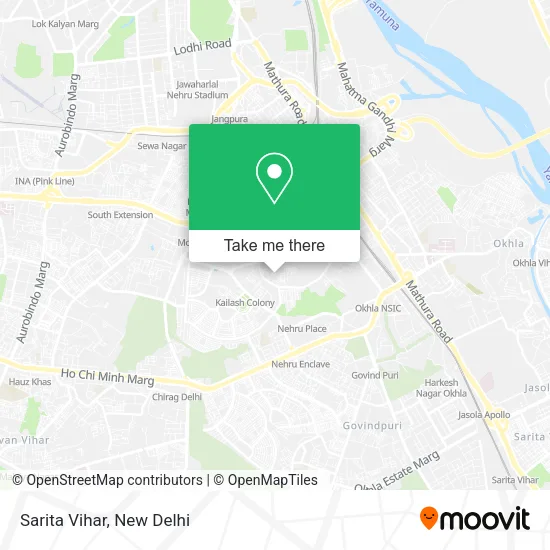 Sarita Vihar map