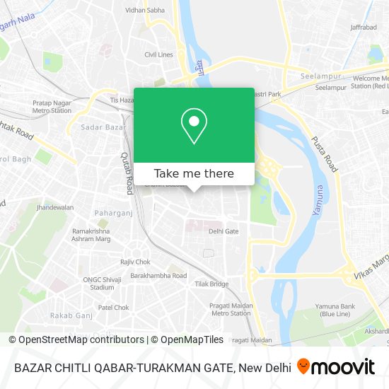 BAZAR CHITLI QABAR-TURAKMAN GATE map