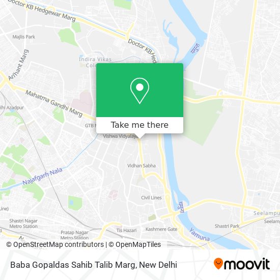 Baba Gopaldas Sahib Talib Marg map