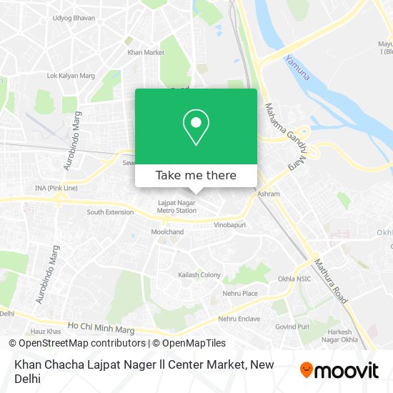 Khan Chacha Lajpat Nager ll Center Market map