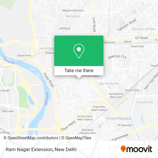 Ram Nagar Extension map
