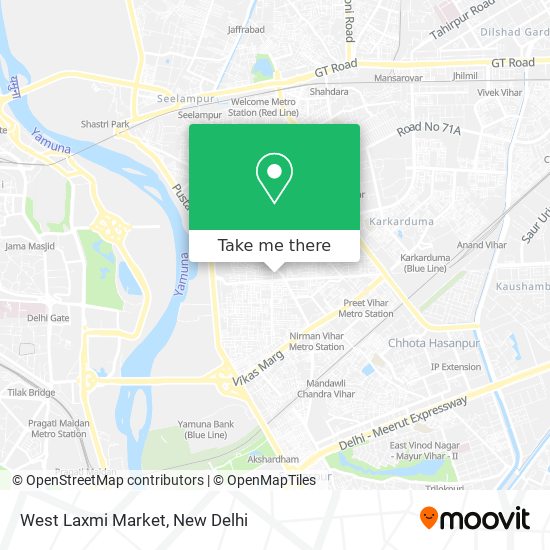 West Laxmi Market map