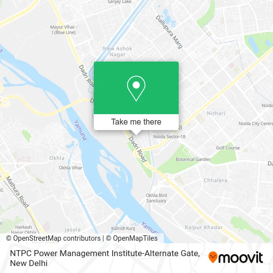 NTPC Power Management Institute-Alternate Gate map