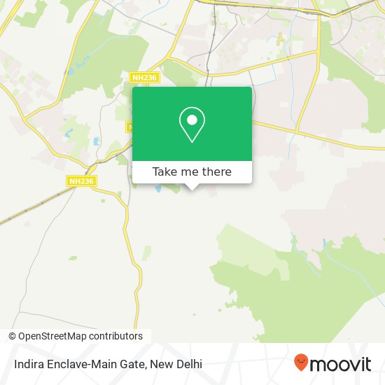 Indira Enclave-Main Gate map