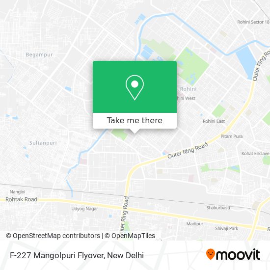 F-227 Mangolpuri Flyover map