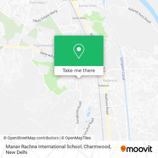 Manav Rachna International School, Charmwood map