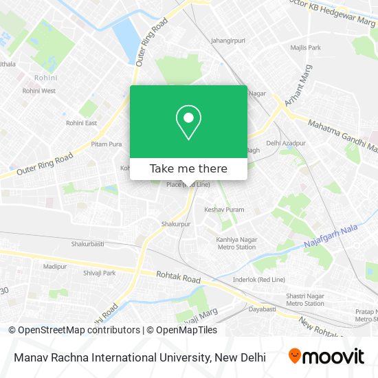 Manav Rachna International University map