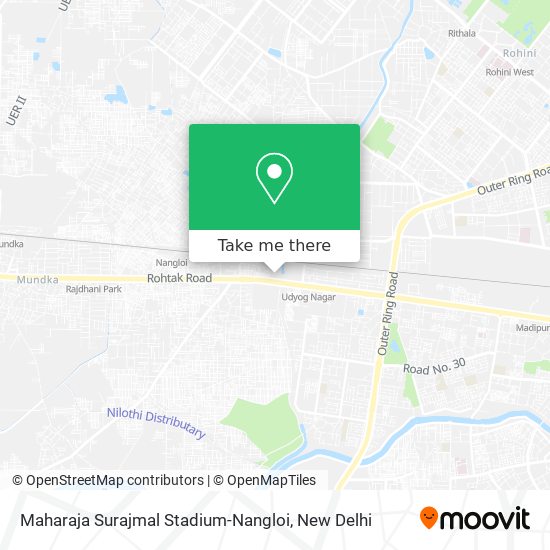 Maharaja Surajmal Stadium-Nangloi map