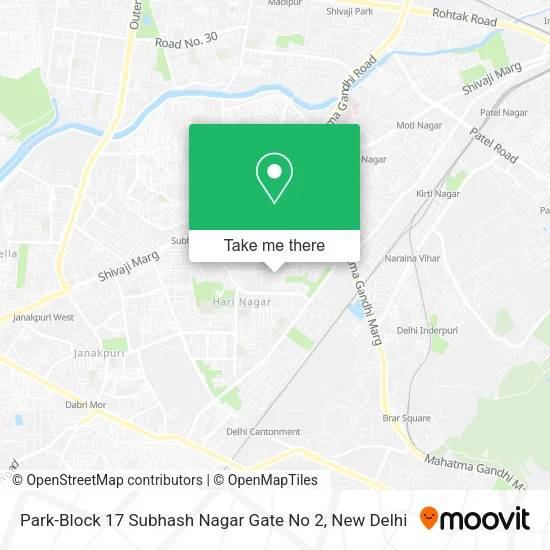 Park-Block 17 Subhash Nagar Gate No 2 map