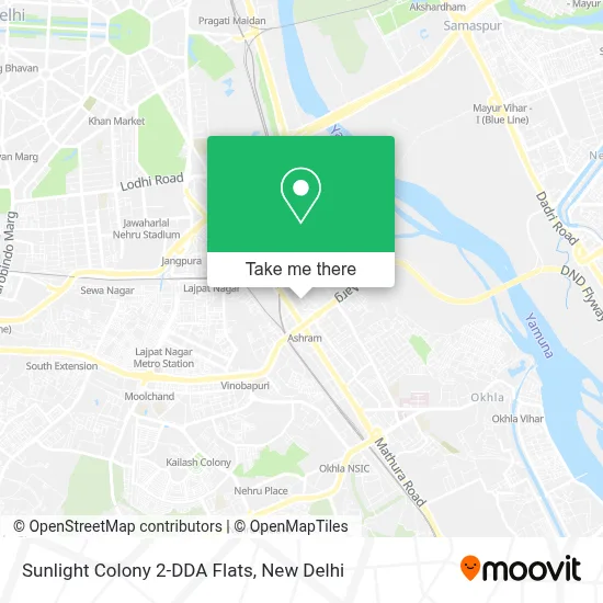 Sunlight Colony 2-Dda Flats map