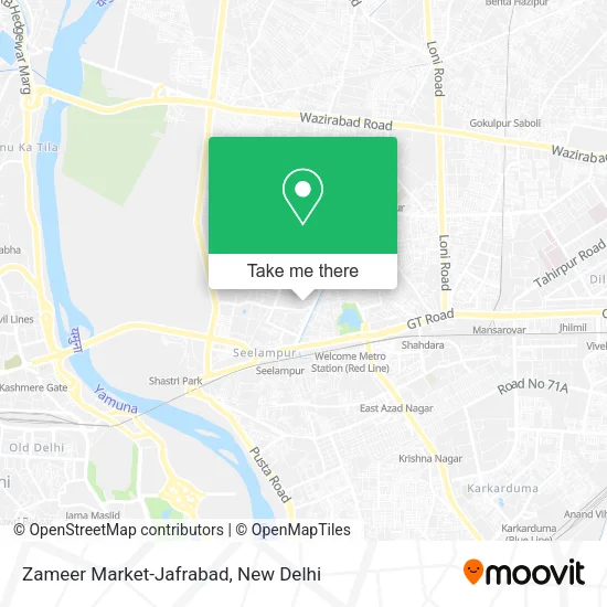 Zameer Market-Jafrabad map