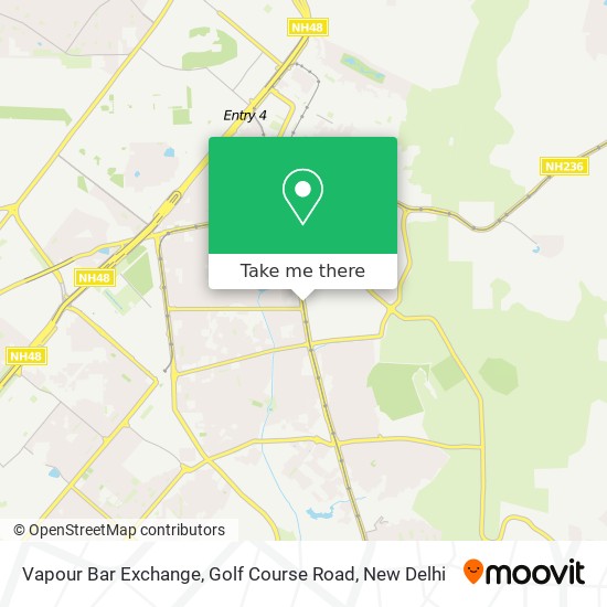 Vapour Bar Exchange, Golf Course Road map