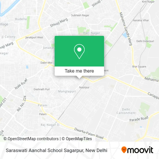 Saraswati Aanchal School Sagarpur map