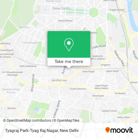 Tyagraj Park-Tyag Raj Nagar map