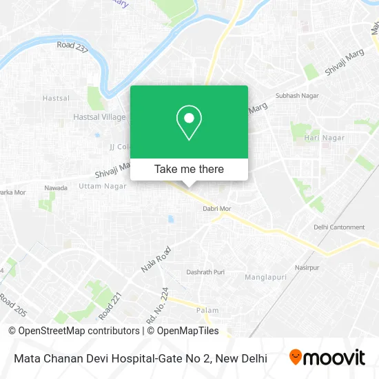Mata Chanan Devi Hospital-Gate No 2 map