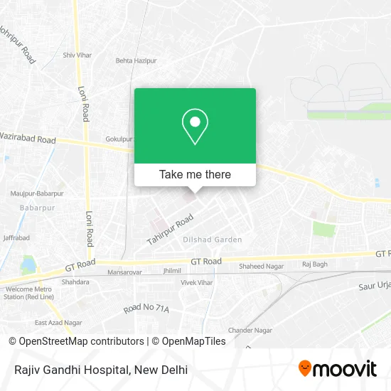 Rajiv Gandhi Hospital map