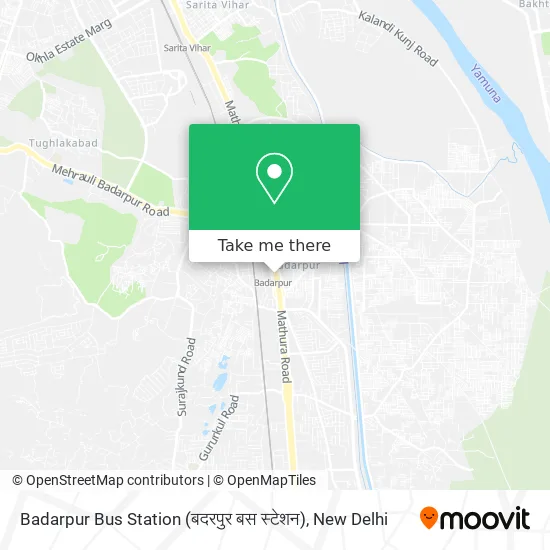 Badarpur Bus Station (बदरपुर बस स्टेशन) map