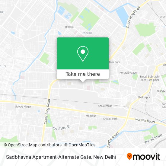 Sadbhavna Apartment-Alternate Gate map