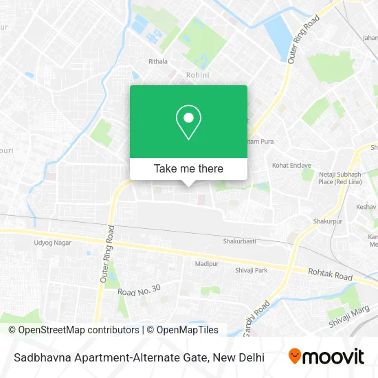 Sadbhavna Apartment-Alternate Gate map