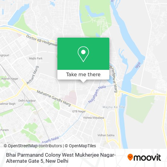 Bhai Parmanand Colony West Mukherjee Nagar-Alternate Gate 5 map