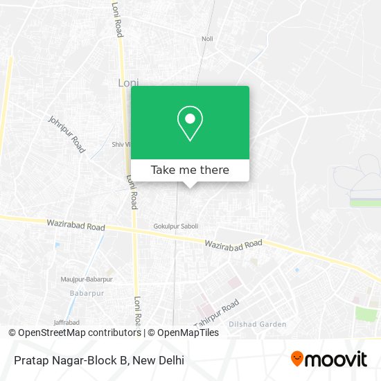 Pratap Nagar-Block B map