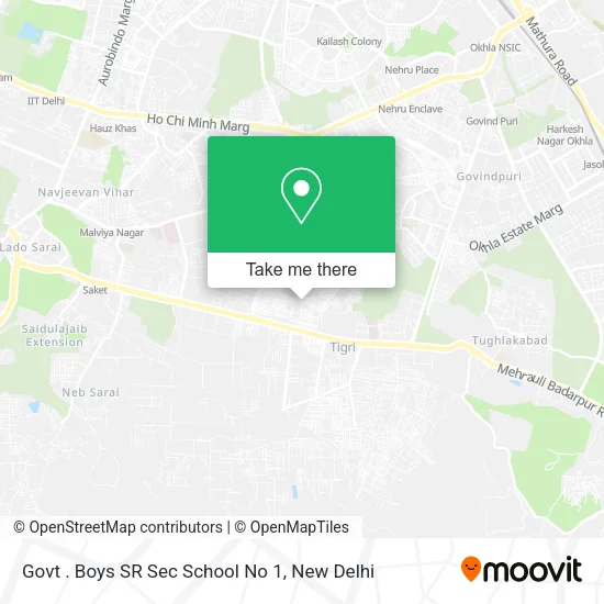 Govt . Boys SR Sec School No 1 map