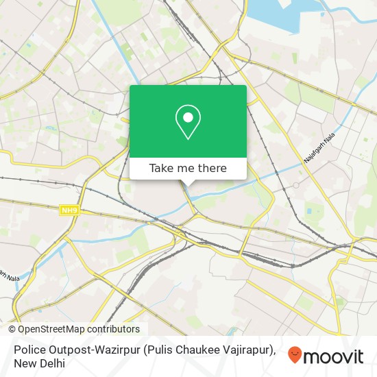 Police Outpost-Wazirpur (Pulis Chaukee Vajirapur) map