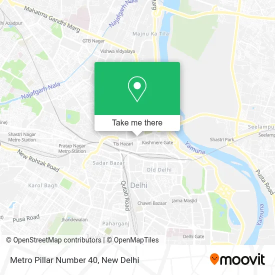 Metro Pillar Number 40 map
