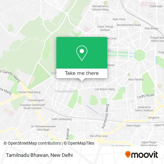 Tamilnadu Bhawan map