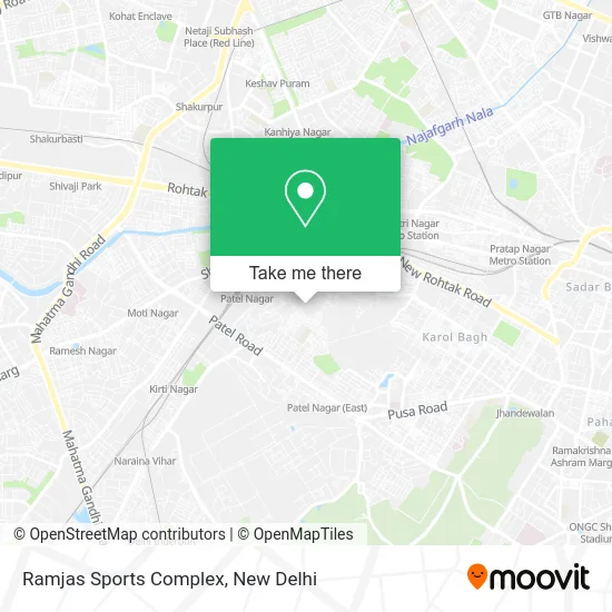 Ramjas Sports Complex map