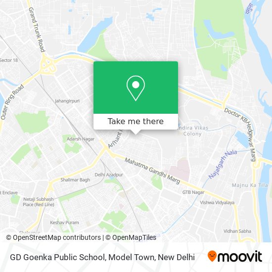 GD Goenka Public School, Model Town map