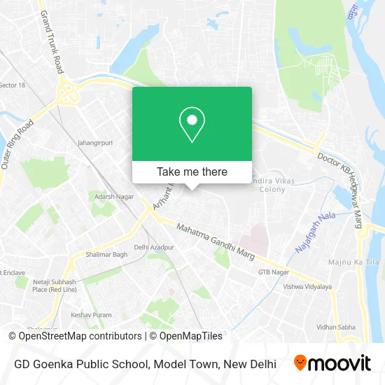 GD Goenka Public School, Model Town map