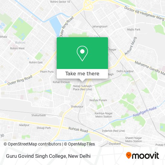 Guru Govind Singh College map