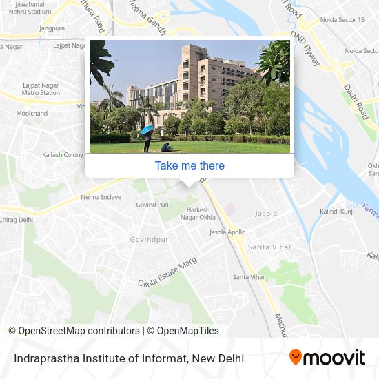 Indraprastha Institute of Informat map