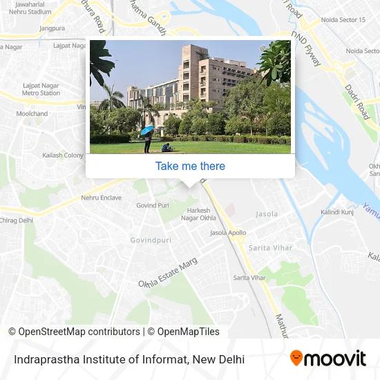Indraprastha Institute of Informat map