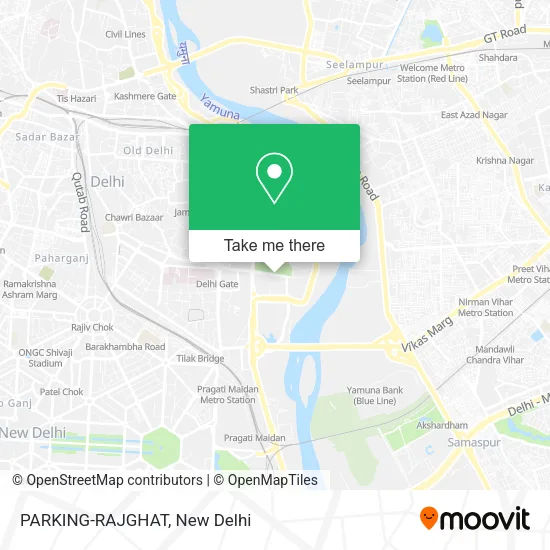 PARKING-RAJGHAT map