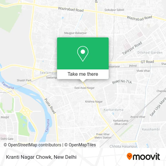 Kranti Nagar Chowk map