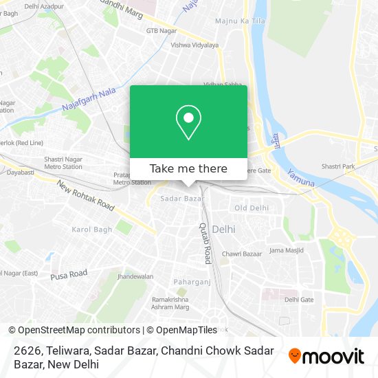 2626, Teliwara, Sadar Bazar, Chandni Chowk Sadar Bazar map