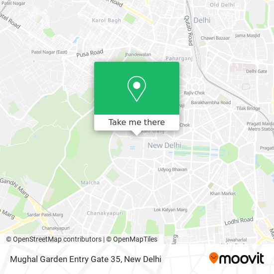 Mughal Garden Entry Gate 35 map