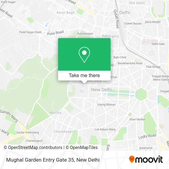 Mughal Garden Entry Gate 35 map