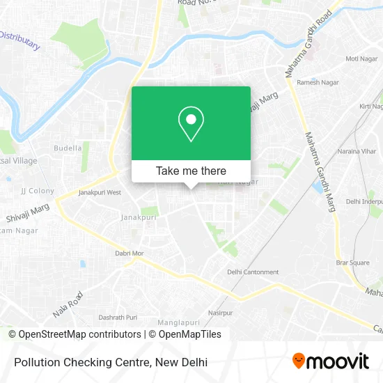 Pollution Checking Centre map