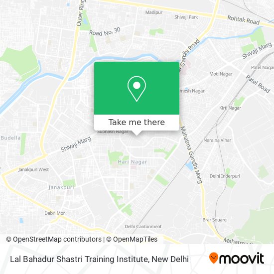 Lal Bahadur Shastri Training Institute map