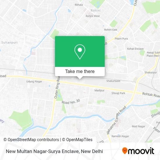 New Multan Nagar-Surya Enclave map
