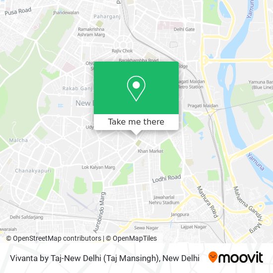 Vivanta by Taj-New Delhi (Taj Mansingh) map