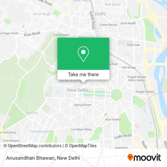 Anusandhan Bhawan map